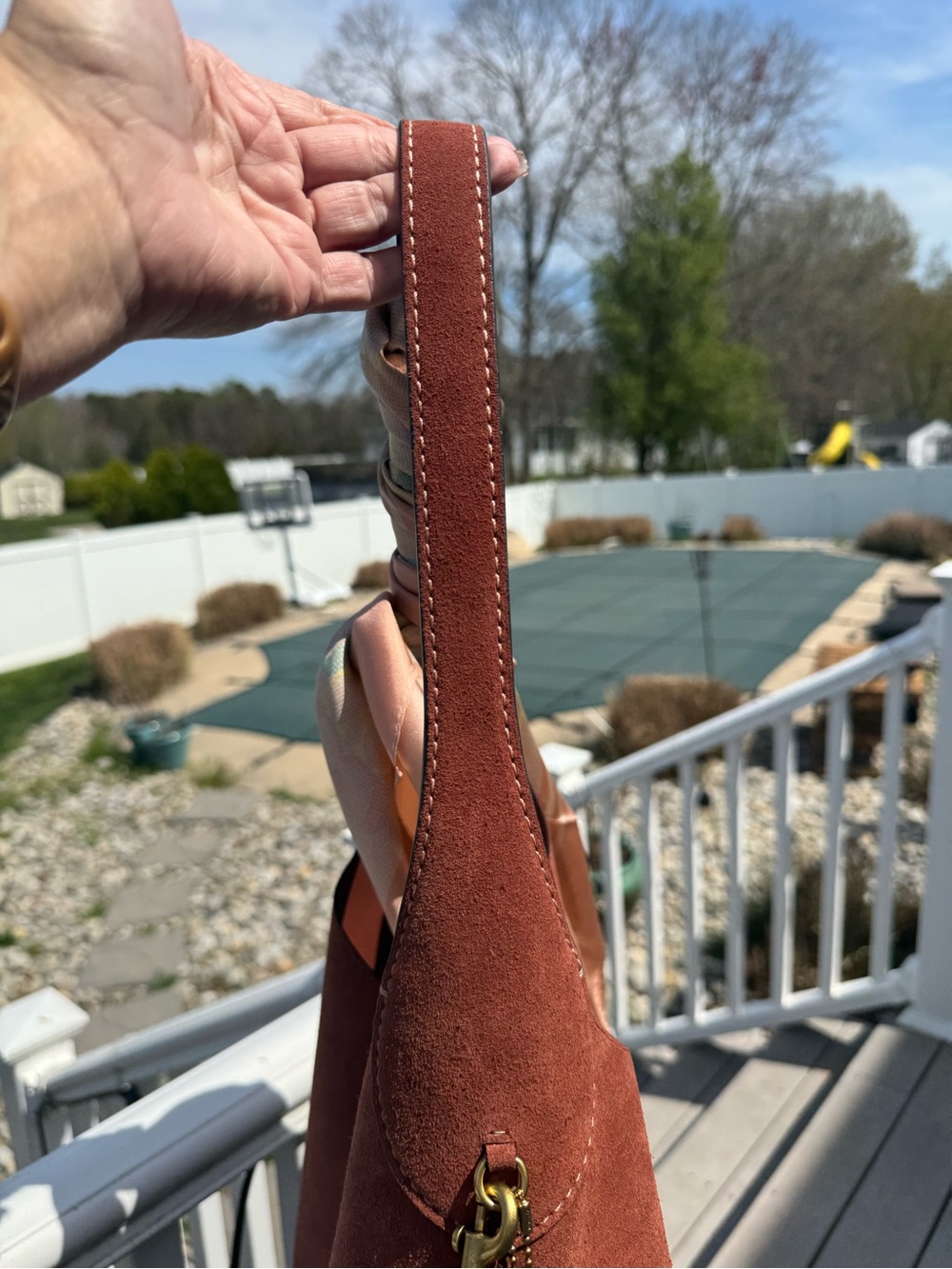 NWT with original packaging! 
Coach Brooklyn 34 in the hot new Clay Suede! - Picture 6 of 9